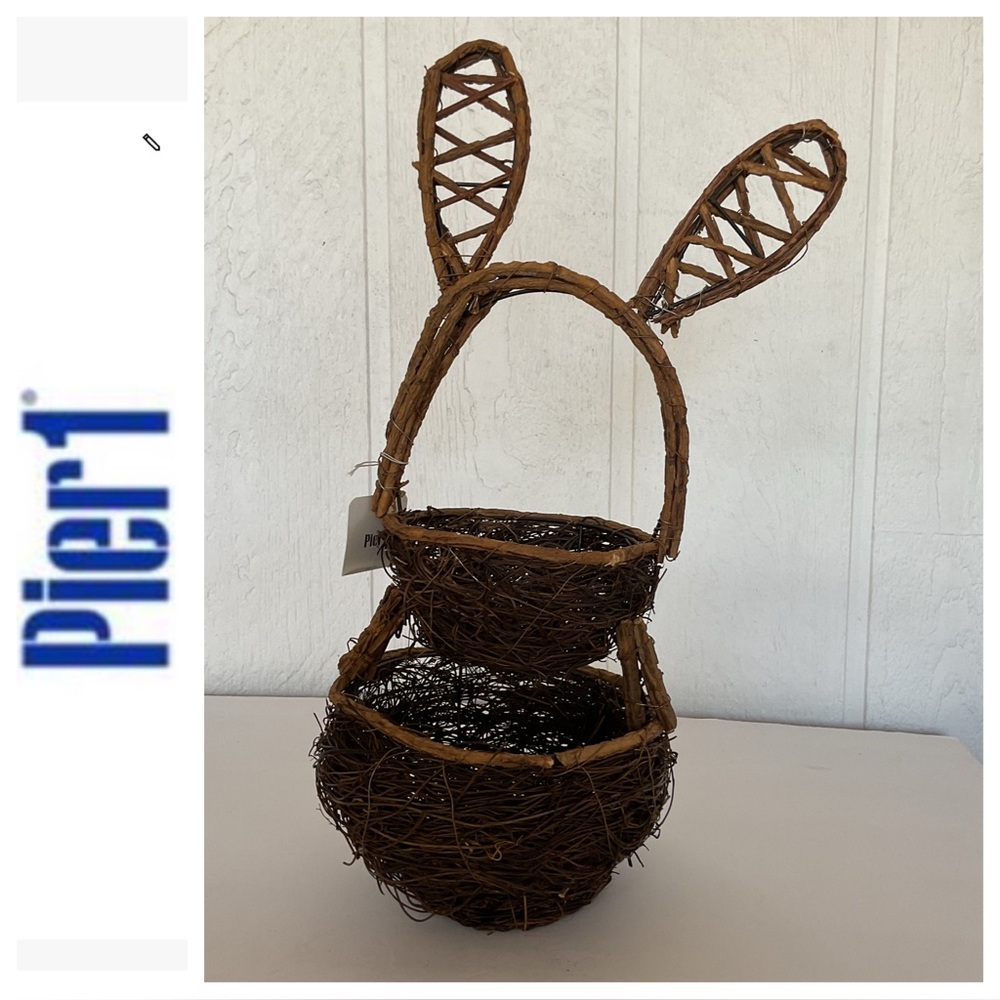 Pier 1 Grapevine Bunny NWT